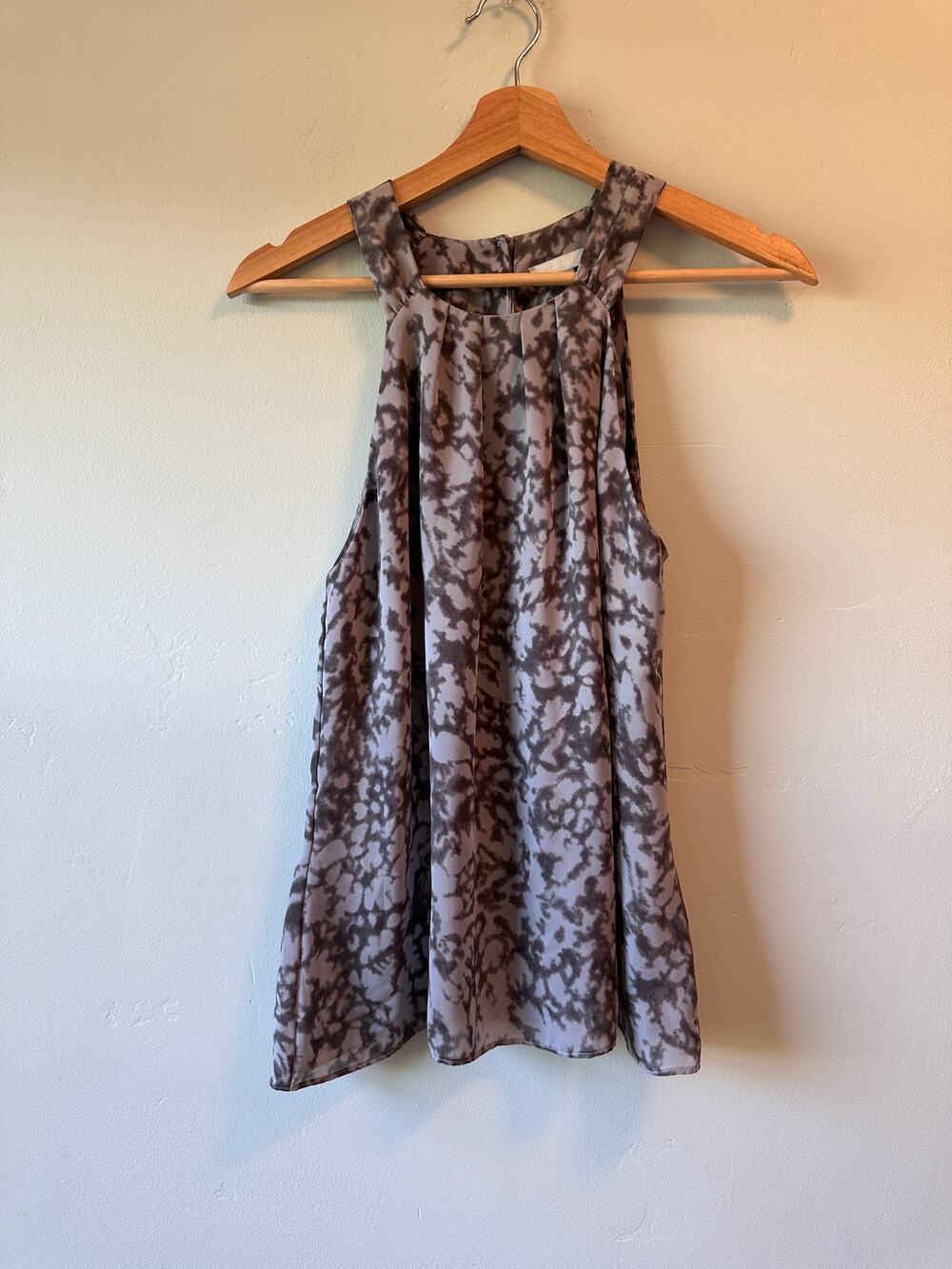 Boutique Grey Tye-Dye Pattern Blouse